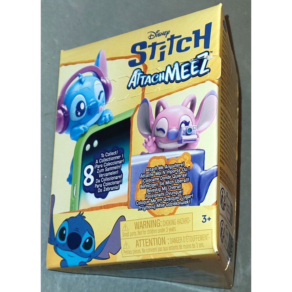 NIB Stitch AttachMeez Figure w/ Display Stand Included, Angel With Sleep Mask